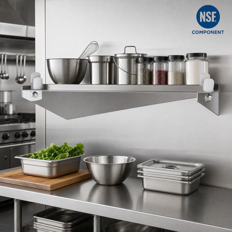 Product image #2 for Heavy Duty Double Knob C-Bracket Shelf Support, 24-Inch, Stainless Steel