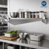 Thumbnail image #2 for Heavy Duty Double Knob C-Bracket Shelf Support, 24-Inch, Stainless Steel