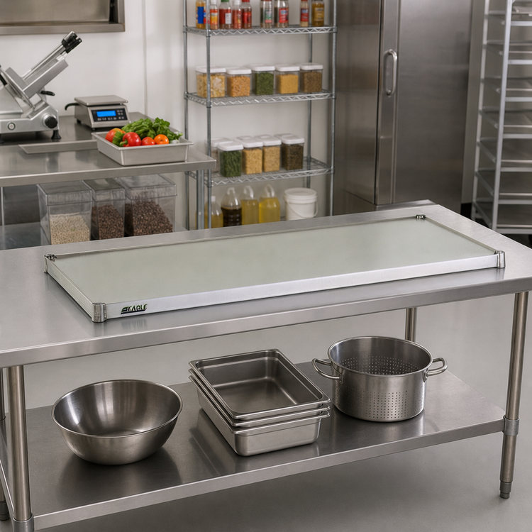 Product image #2 for Eagle Group 60 Inch x 24 Inch Solid Galvanized Steel Shelf with Marine Edge