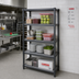 Thumbnail image #2 for Cambro Camshelving Basics Plus 21-Inch x 36-Inch Solid 4-Shelf Shelf Kit, Brushed Graphite