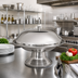 Thumbnail image #2 for 8-1/2 Inch Footed Polished 18/8 Stainless Steel Compote Dish, Dozen