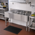 Thumbnail image #2 for Advance Tabco Special Value Series 3-Compartment Stainless Steel Bar Sink with Left Drainboard and Splash-Mounted Faucet, 48-Inch W x 18-Inch D x 33-Inch H