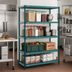 Thumbnail image #2 for Metro Super Erecta Pro 21-Inch W x 36-Inch D x 74-Inch H Stationary Polymer Shelving Starter Unit, Green, 4 Shelves