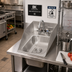 Thumbnail image #2 for BK Resources Deep Drawn Drop-In Sink with 3-Sided Riser, Single Compartment, 304 Stainless Steel, Faucet Included