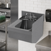 Thumbnail image #2 for Advance Tabco Prestige SU-25R Right Welded Side Splash for 25-Inch Bar Sink Units