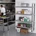 Thumbnail image #2 for Cambro Camshelving Elements XTRA Stationary Add-On Shelving Unit, 24 x 54 x 84 Inches, 5-Tier Vented, Speckled Gray