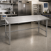 Thumbnail image #2 for Spec-Master Marine Series 14-Gauge Stainless Steel Open Base Work Table with Marine Edge, 60 x 48 Inches