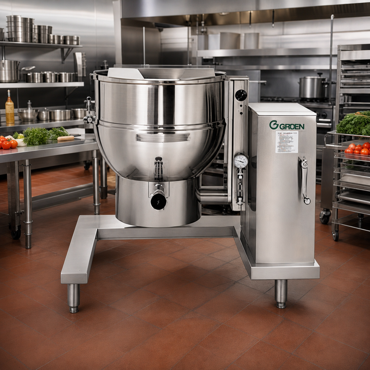 Product image #2 for Groen DEE/4-20C Electric Tilting Steam Kettle, 20-Gallon, 2/3 Jacket