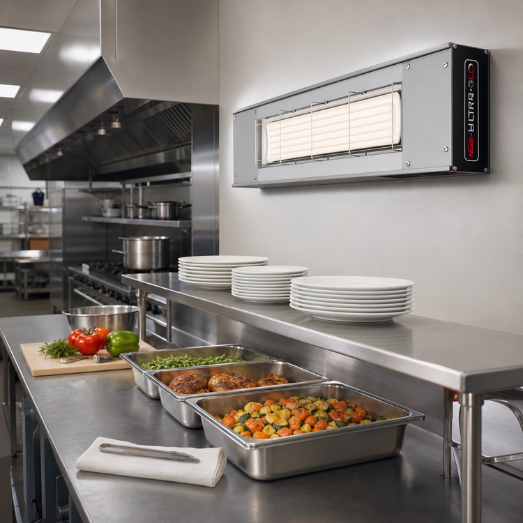 Product image #2 for Hatco Ultra-Glo 72-Inch High Watt Unlighted Ceramic Infrared Strip Heater