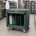Thumbnail image #3 for Cambro TDC30 Adjustable Tray and Dish Cart with Vinyl Cover, Granite Green
