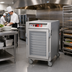 Thumbnail image #2 for Metro C5 6 Series Mobile Half-Height Pass-Thru Heated Holding Cabinet with Combination Doors, 17 Pan Capacity