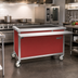 Thumbnail image #2 for Director's Choice DCS3-HS 50 Inch Mobile Heated Surface Unit with Holly Berry Red Laminate