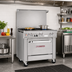 Thumbnail image #2 for Ultimate 36-Inch Commercial Gas Restaurant Range with 6 Open Burners and Convection Oven