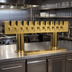 Thumbnail image #2 for Countertop Double Pedestal 10-Faucet Glycol-Cooled Draft Beer Tower, PVD Brass Finish