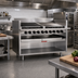 Thumbnail image #2 for Magikitch'n 24-Inch Floor Model Radiant Gas Charbroiler with Open Cabinet Base