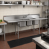 Thumbnail image #2 for Eagle Group 414 Series Three-Compartment Commercial Sink with Double 18-Inch Drainboards