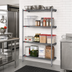 Thumbnail image #2 for Eagle Valu-Master 4-Tier Add-On Wire Shelving Unit, 30 x 18 x 74 Inch, Pewter Gray Epoxy