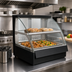 Thumbnail image #2 for Hatco Flav-R-Savor® Curved Glass Countertop Heated Food Display Case, 2-Pan, Full Service