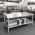 Thumbnail image #2 for John Boos Stallion Stainless Steel Equipment Stand with Adjustable Undershelf, 48 x 30 x 24 Inches