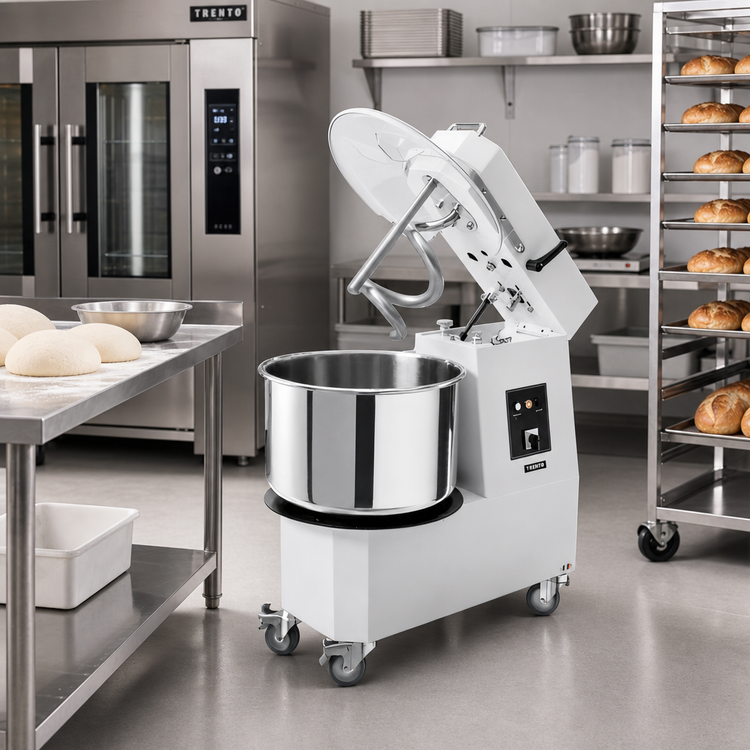 Product image #2 for Trento 32 Liter Fixed Bowl Spiral Dough Mixer, 70.5 lb Capacity, 220V