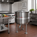Thumbnail image #2 for Crown DL-20 Stationary Direct Steam Kettle, 20 Gallon, 2/3 Jacket