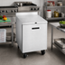 Thumbnail image #2 for Randell 27-Inch One-Section Worktop Freezer with Stainless Steel Top, Left-Hinged Solid Door, 5.7 Cu. Ft., R290