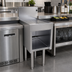 Thumbnail image #2 for Glastender 12-Inch Underbar Drainboard Half Cabinet, Open Front, No Door, Stainless Steel