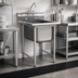 Thumbnail image #2 for Eagle Group 314 Series Single-Compartment Sink with Right Drainboard, 304 Stainless Steel