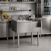 Thumbnail image #2 for Eagle Group 1800 Series Underbar Ice Bin/Cocktail Station with Blender Recess, 24-Inch Ice Bin, and Bottle Wells, 50 x 20 Inches