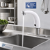 Thumbnail image #2 for T&S Brass Touchless Rigid Gooseneck Electronic Faucet with Thermostatic Mixing Valve, Deck Mount, Hydro-Generator Powered, 0.5 GPM