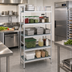 Thumbnail image #2 for Fermostock 5-Tier Starter Aluminum Shelving Unit with Removable Polymer Inserts, 52 x 18 x 83 Inches
