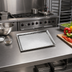 Thumbnail image #2 for American Metalcraft Half-Size Rectangular Hammered 18/8 Stainless Steel Sheet Pan