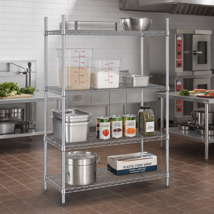 Product image #2 for Advance Tabco Special Value Series Heavy Duty Chrome Plated Wire Shelf, 60 x 21 Inches