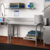 Thumbnail image #2 for Eagle Group Straight Clean Dishtable with 8-Inch Backsplash, 36 x 30 Inches, Right-to-Left Operation