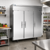 Thumbnail image #2 for Victory Elite 3-Section Top-Mount Reach-In Freezer, 69.1 Cu. Ft., Stainless Steel Front