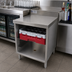 Thumbnail image #2 for Advance Tabco Special Value Underbar Closed Glass Rack Cabinet, 24