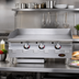 Thumbnail image #2 for RedHots Chef's Line 48 Inch Countertop Natural Gas Griddle with Thermostatic Controls