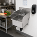Thumbnail image #2 for John Boos Pro-Bowl Wall-Mount Stainless Steel Hand Sink with Side Splashes, 16