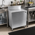 Thumbnail image #2 for CHOICE 18-Inch x 19-Inch Freestanding Underbar Drainboard Cabinet with Single Hinged Door, Stainless Steel
