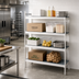 Thumbnail image #2 for Fermod Fermostock 4-Tier Polymer Shelving Expansion Unit, 66 Inch H x 35 Inch W x 22 Inch D
