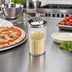 Thumbnail image #2 for American Metalcraft 12 oz Clear SAN Plastic Cheese Shaker with Perforated Stainless Steel Top