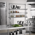 Thumbnail image #2 for Flex-Master 30-Inch Chrome Table-Mount Wire Shelving Post for Overshelves