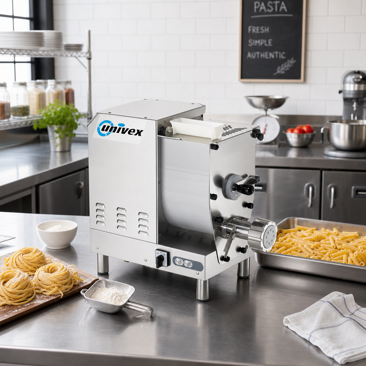Product image #2 for Univex UPASTA Countertop Electric Pasta Mixer/Extruder, 8.8 Lb. Dough Capacity, 115V