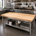 Thumbnail image #2 for John Boos Boos Block KCT10848-O Northern Hard Rock Maple Edge Grain Kitchen Countertop, 108 x 48 x 1-3/4 In., Oil Finish
