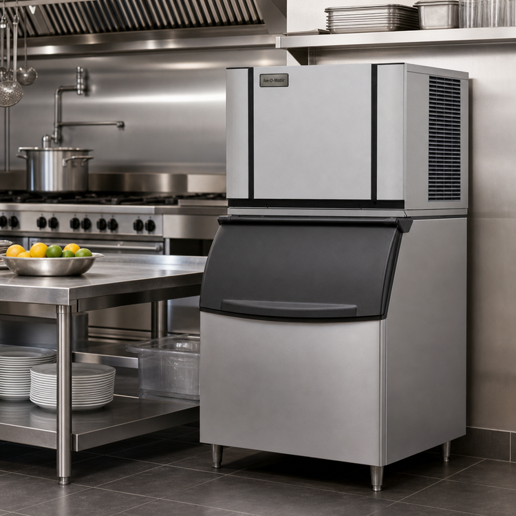 Product image #3 for Ice-O-Matic Elevation Series Modular Half-Size Cube Ice Maker with Water-Cooled Self-Contained Condenser