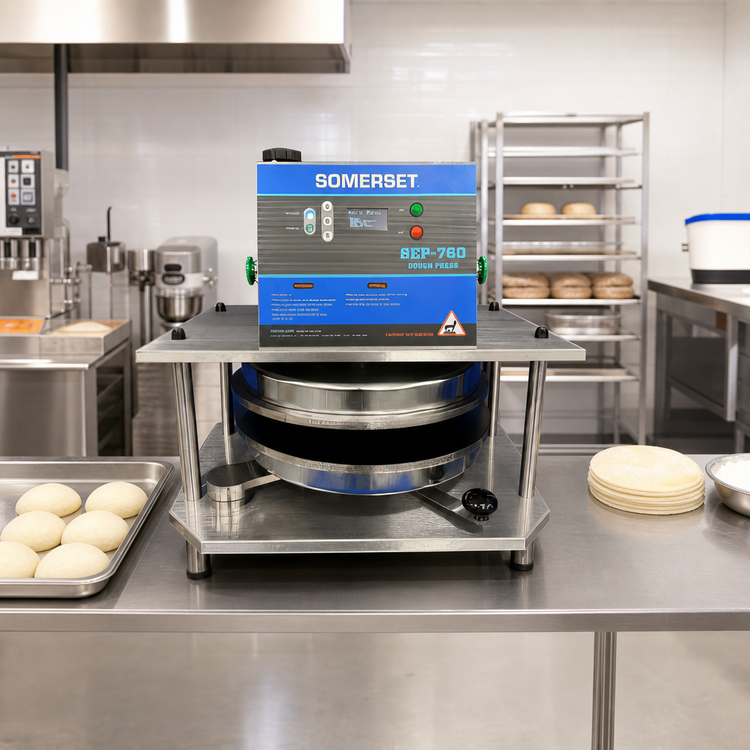 Product image #2 for Somerset Automated Electric Dough Press with Single Heat, Dual Heat, and Cold Press Modes