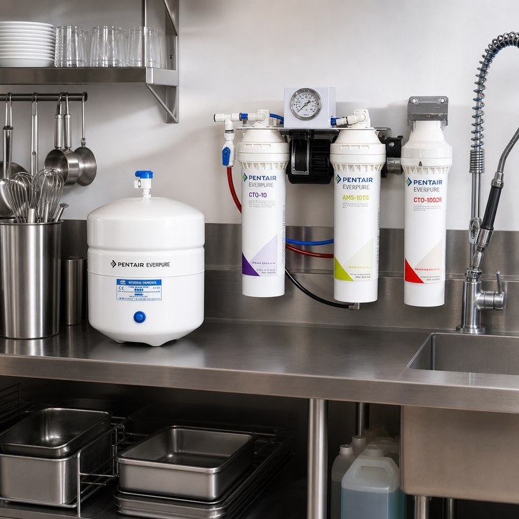 Product image #2 for Everpure OPS175CR/2 Non-Electric Reverse Osmosis Water Treatment System with 2.5-Gallon Storage Tank, 175 GPD