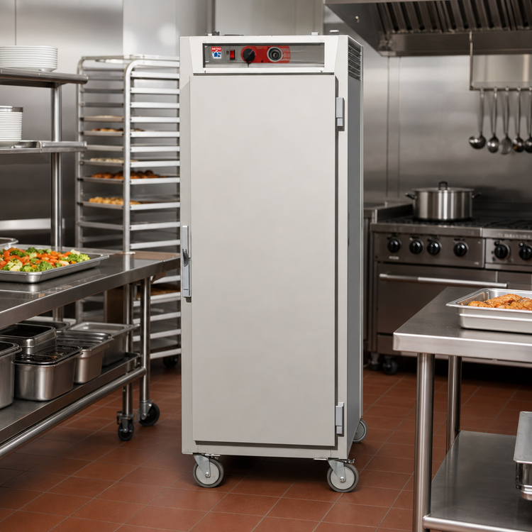 Product image #2 for Metro C5 6 Series Mobile Full-Height Pass-Thru Heated Holding Cabinet, Solid Doors, 35-Pan Capacity