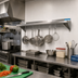 Thumbnail image #2 for BK Resources Economy Wall-Mount Stainless Steel Pot Rack Shelf, 84 Inch x 16 Inch