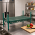 Thumbnail image #2 for QuadPlus Louvered Polymer Shelf Mat with Wire Frame, 36 x 24 Inch, Green